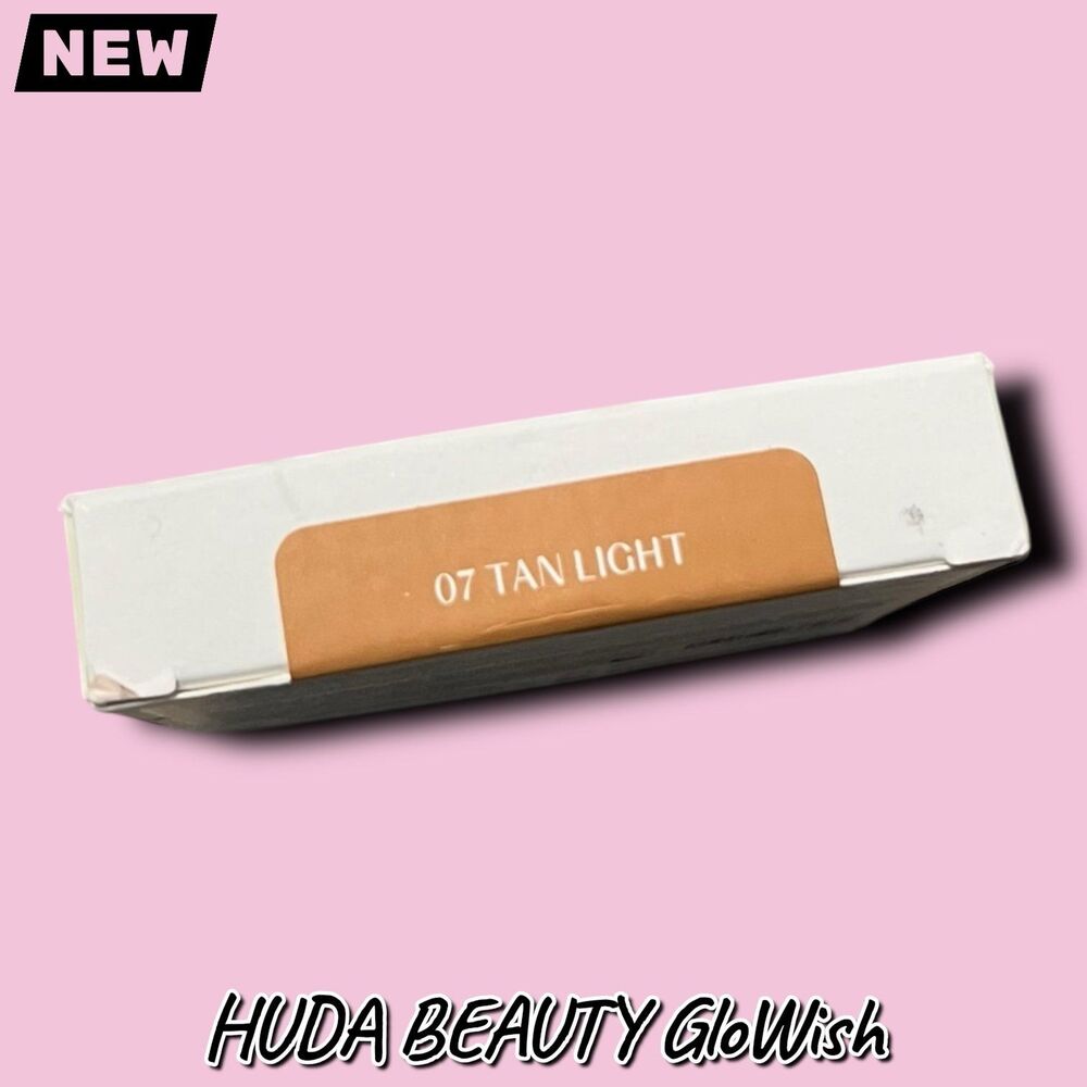 New NIB HUDA BEAUTY GloWish Luminous Pressed Powder – Shade 07 Tan Light - Picture 2 of 9